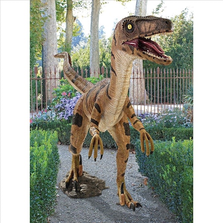 Design Toscano Velociraptor, Jurassic-sized Dinosaur Statue NE110015